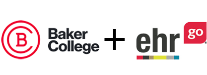 Baker College & EHR Go logos