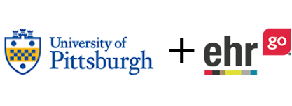 University of Pittsburgh & EHR Go logos
