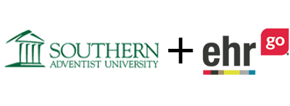 Southern Adventist University & EHR Go logos