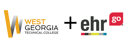 West Georgia Technical College & EHR Go logos